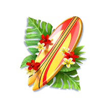 ทดลองเล่น Bikini Paradise ดื่มด่ำบรรยากาศชายหาดทะเลฮาวาย 17 บิกินี่พาราไดซ์_surfboard