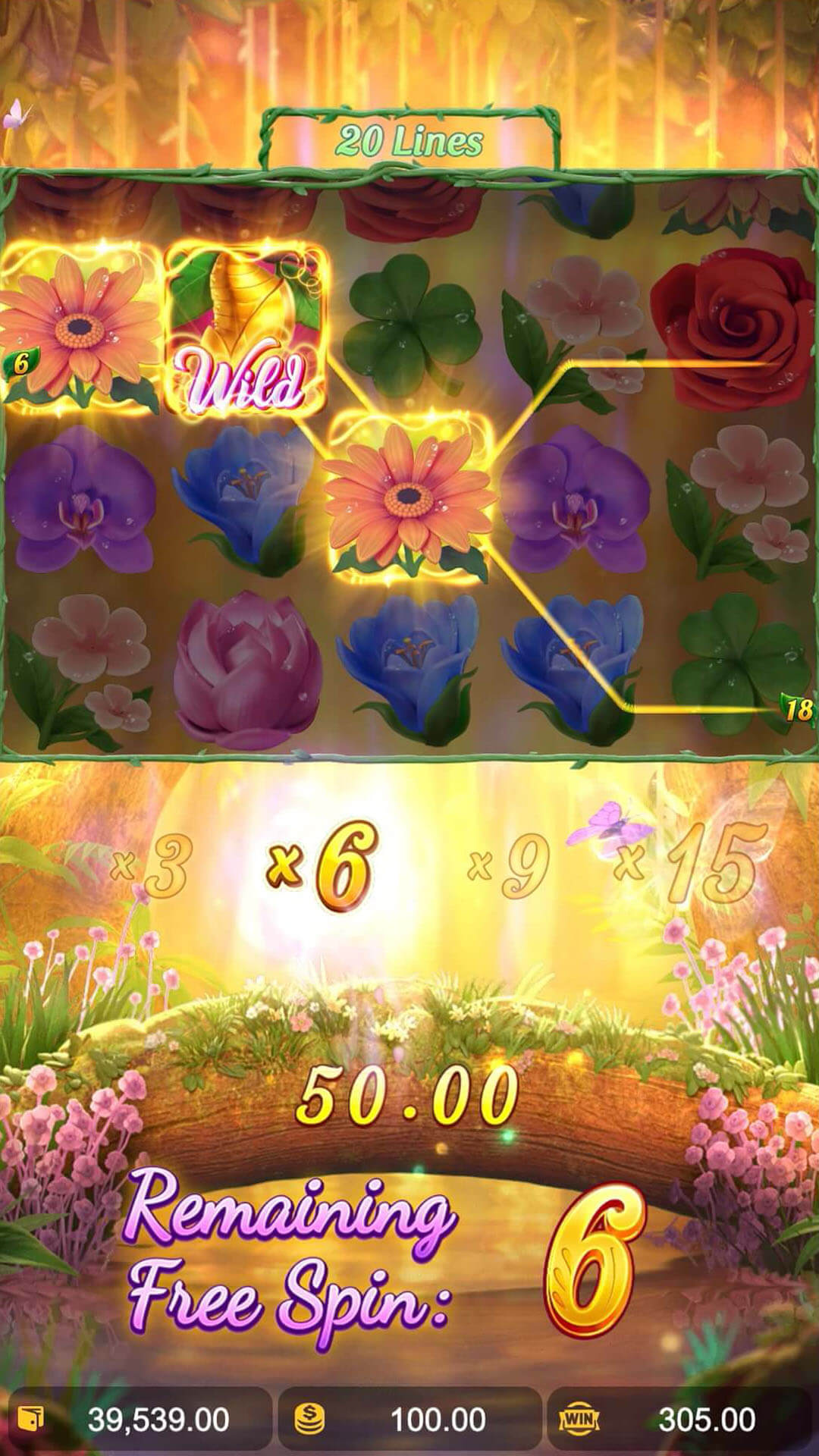ทดลองเล่น Butterfly Blossom โบยบินสู่โลกแห่งผีเสื้อแสนงดงาม 24 ดอกซากุระผีเสื้อ_freespins
